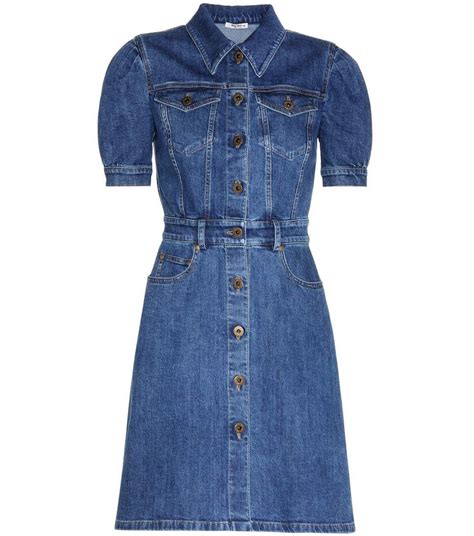 miu miu denim dress